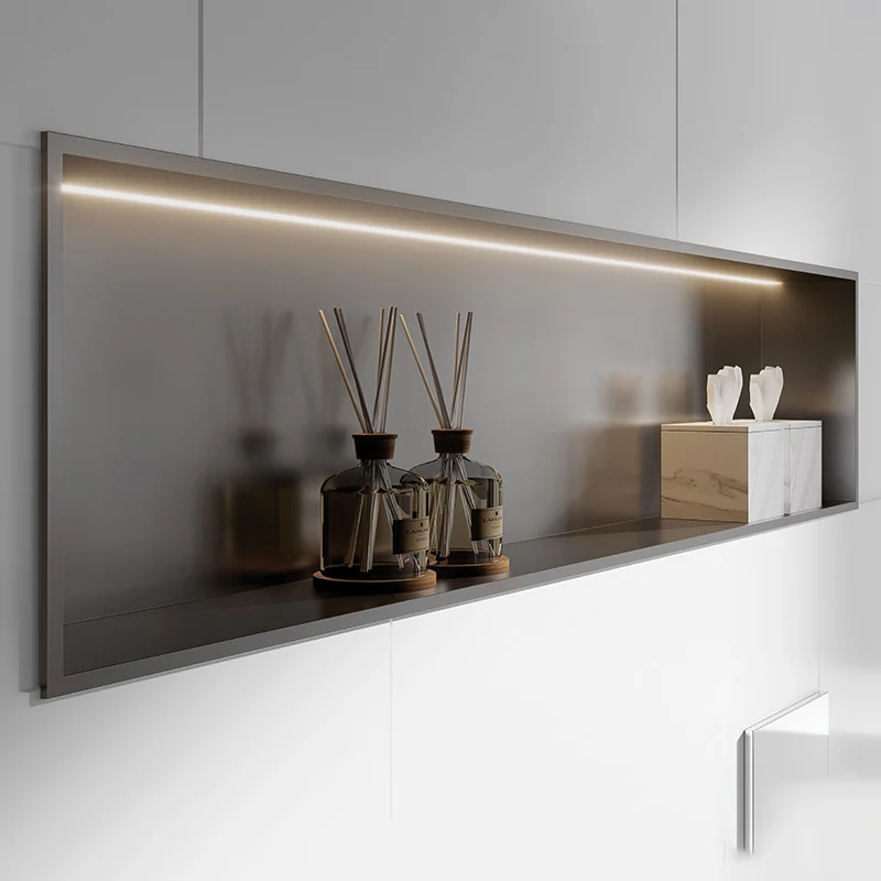 Light Trough가 있는 단층 스테인리스 스틸 틈새